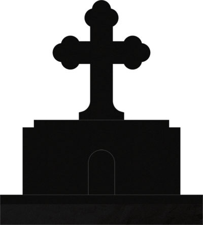 Orthodox Cross 42x10x52 Black