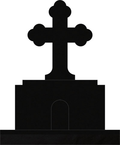Orthodox Cross 36x10x52 Black